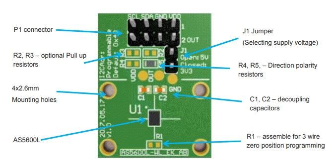 ams OSRAM AS5600L Adapter Boards